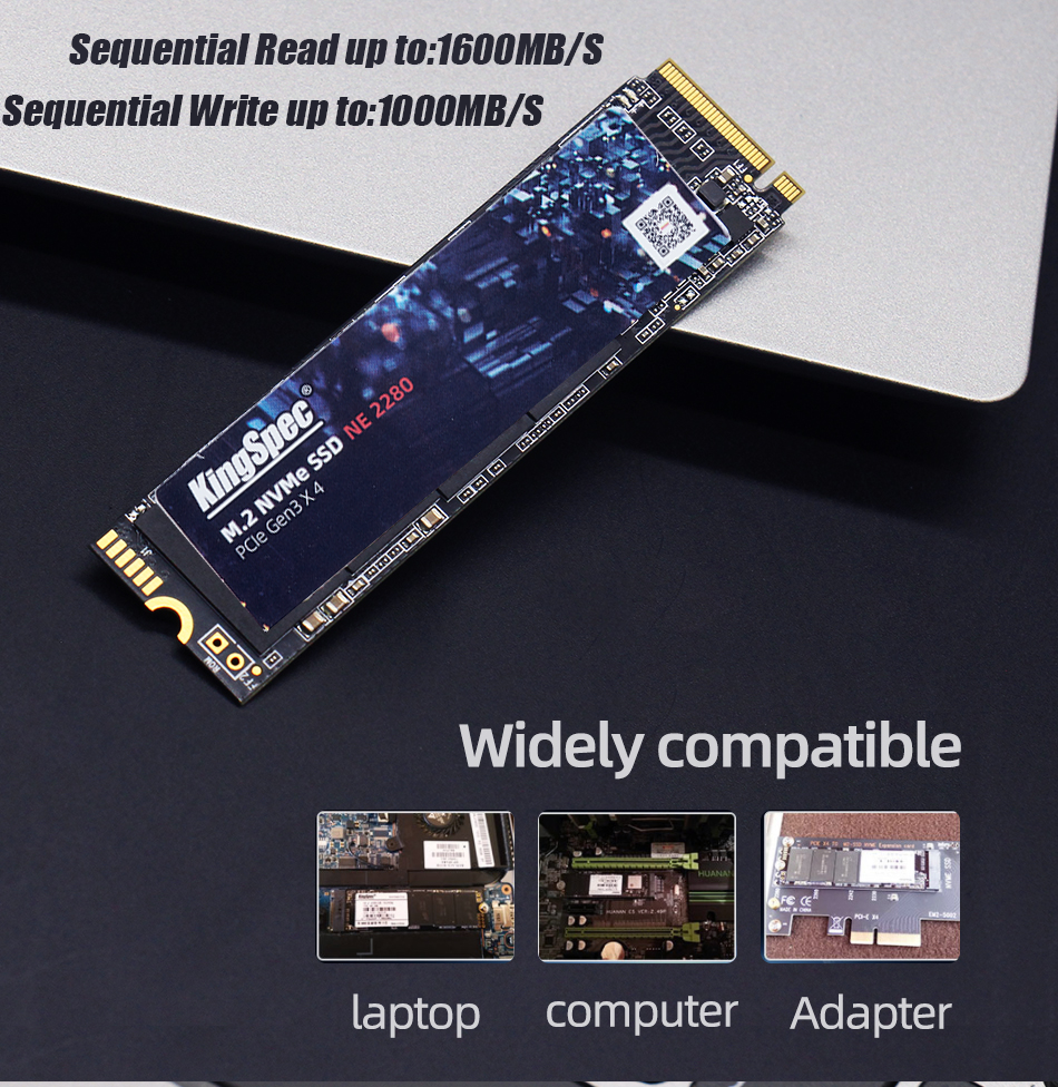 Interne M.2 NVMe SSD für Laptops