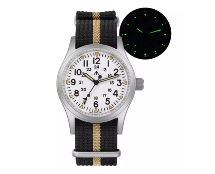 Retro-Militär-Armbanduhr
