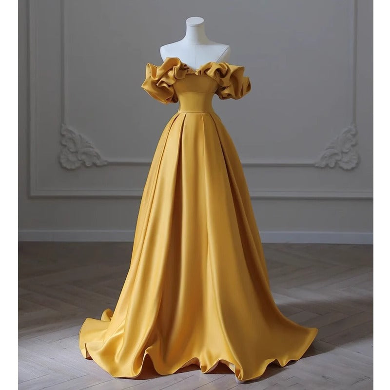 Abteilungsrock mit Off-Shoulder-Ausschnitt, Abendkleid – Bild 8 | LuxeStyle