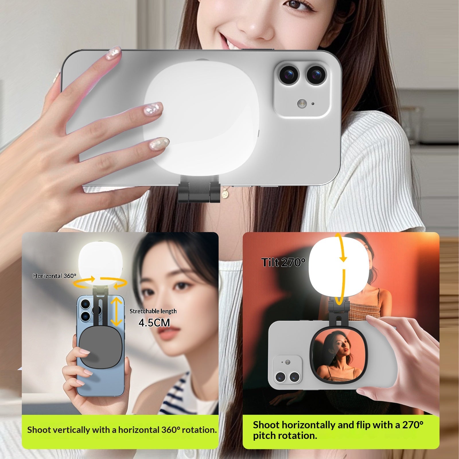 Magnetisches Beauty-Licht fürs Smartphone