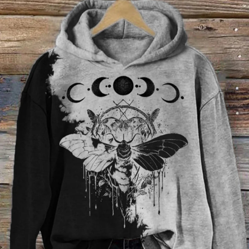Digitaler Fleece-Pullover mit Print