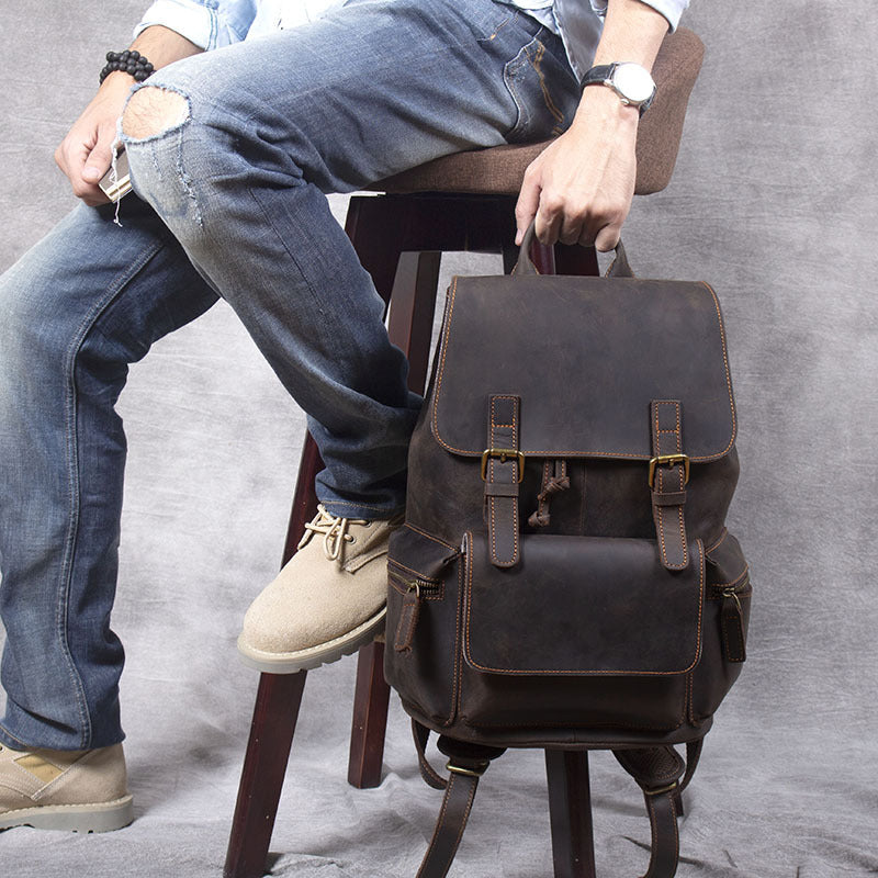 Erste Lage Rinderleder-Rucksack – Bild 3 | LuxeStyle