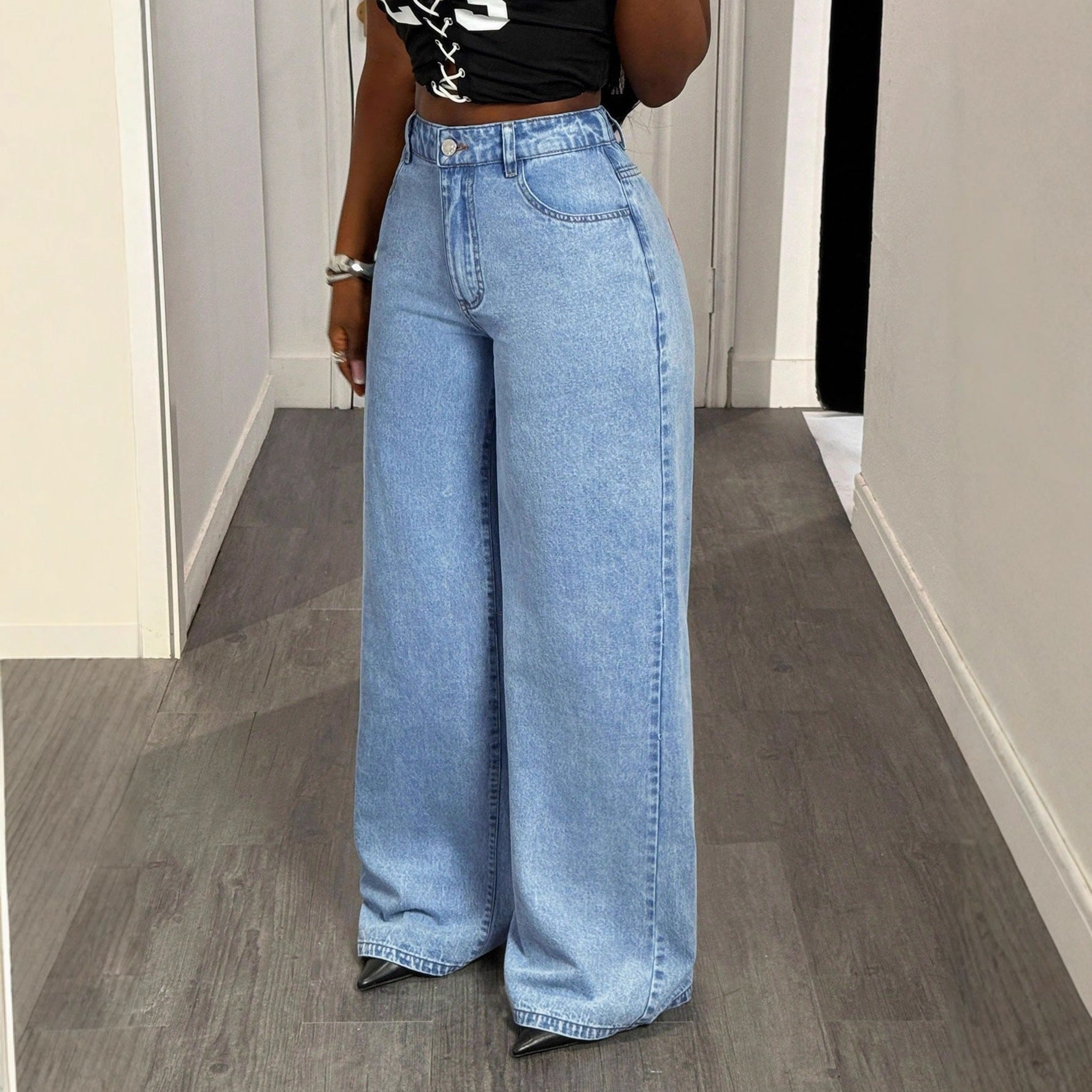 Elegante Straight-Leg Jeans