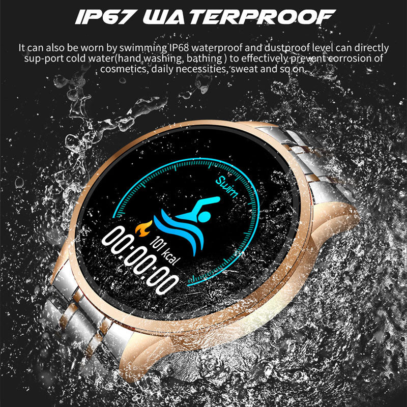 Smartwatch mit Herzfrequenz und IP67 | LuxeStyle