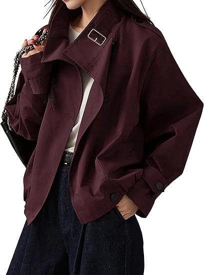 Retro-Trenchcoat mit Kordelb, beige – Bild 5 | LuxeStyle