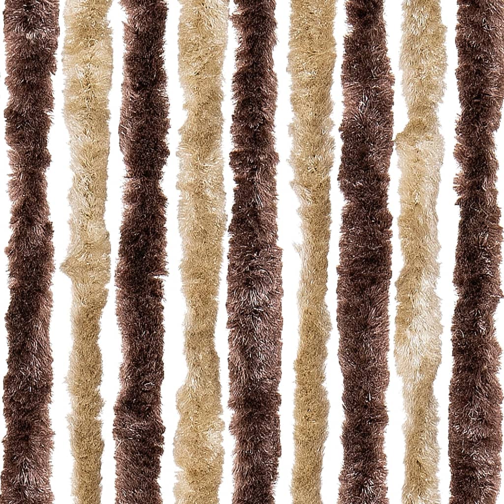 Insektenschutzvorhang aus Chenille, hellbraun