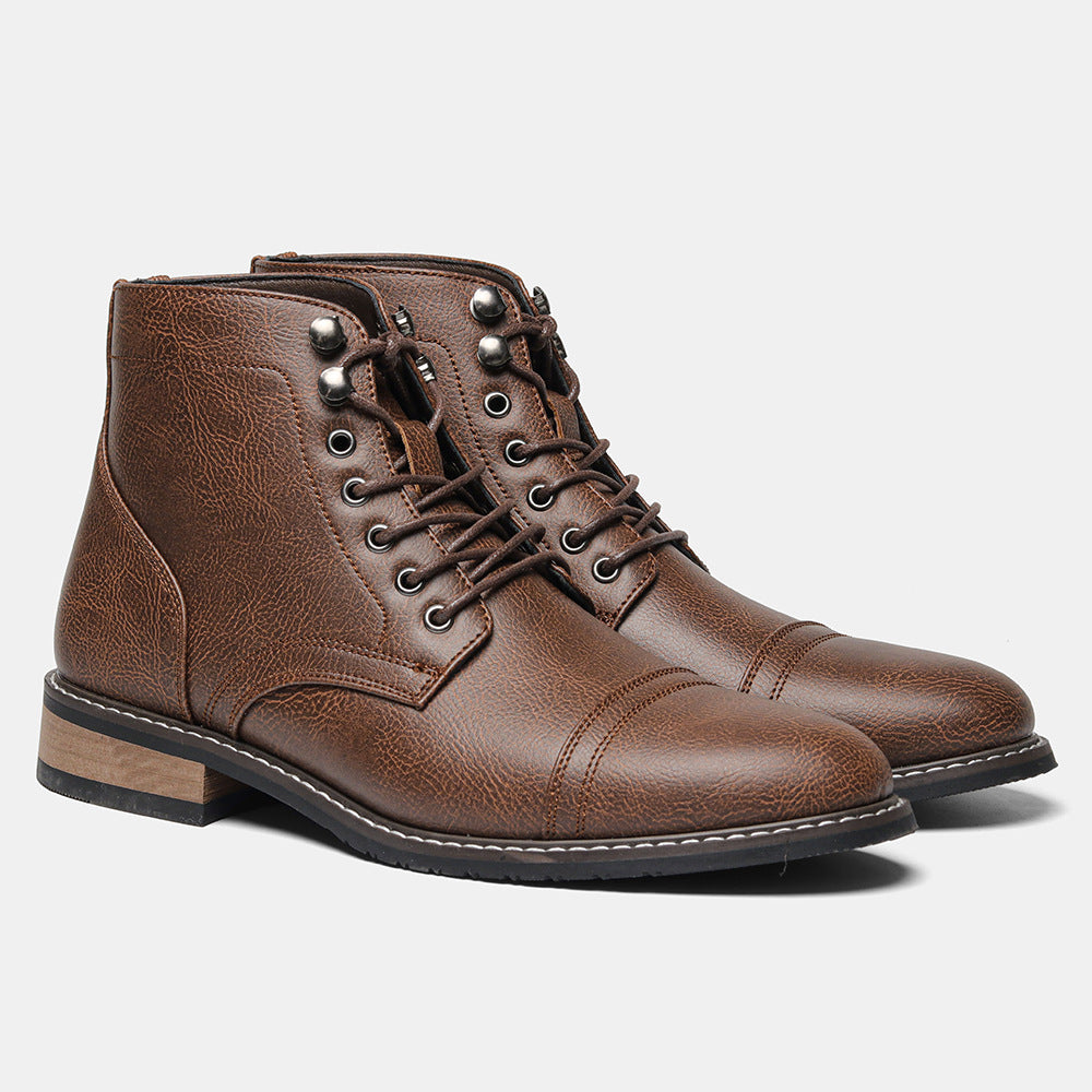 Vintage Casual Leder Boots für Herren