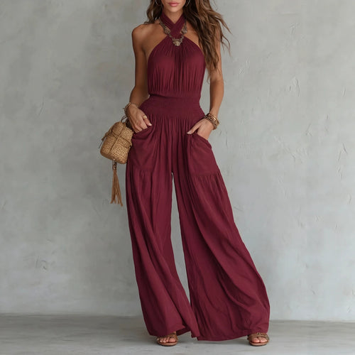 Ärmelloser Jumpsuit mit weitem Bein – Ref. CJ-CJYD294848201AZ