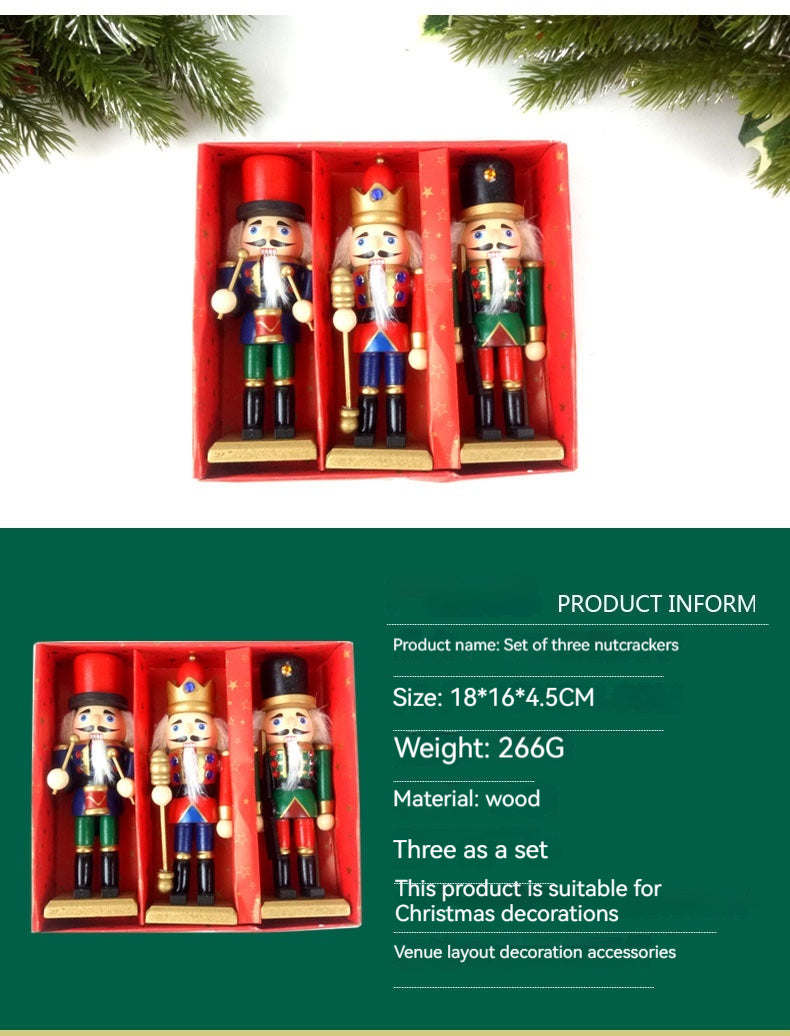 Nussknacker Soldaten-Figuren aus Holz (3er-Set) – Bild 11 | LuxeStyle