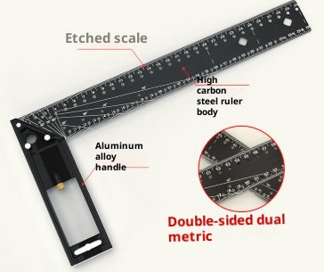 Lineal aus Aluminiumlegierung mit Mehrwinkel-Positionierung