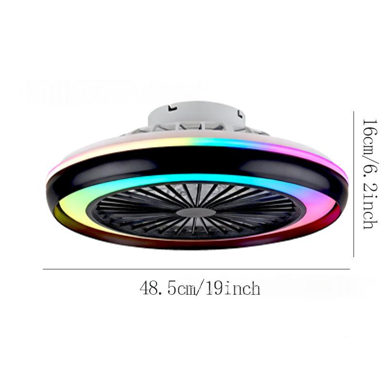 Smarter Deckenventilator mit RGB-Licht