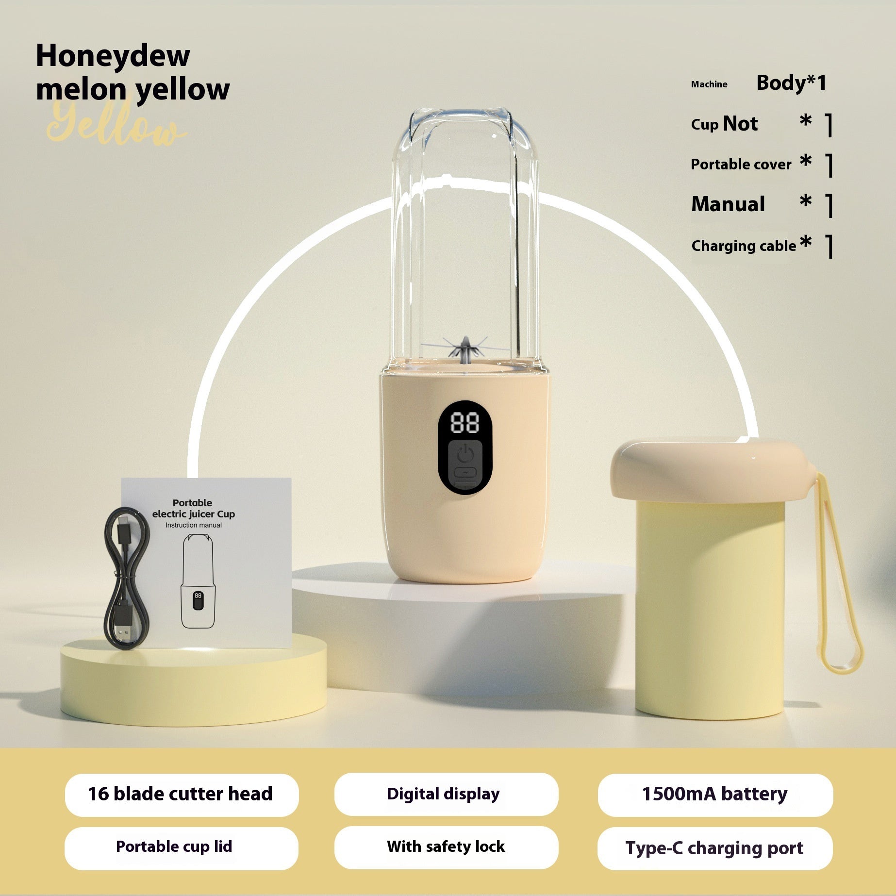 Tragbarer USB-Entsafter 500ml