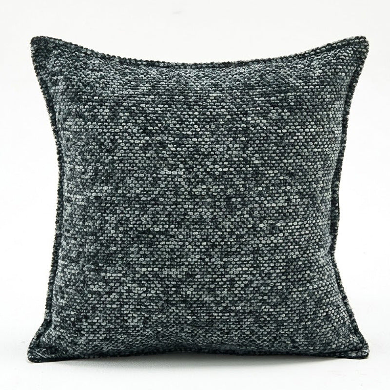 Chenille Zierkissen, einfarbig