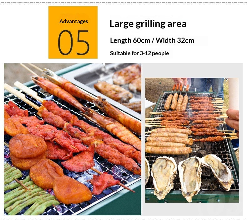 Holzkohlegrill für unterwegs