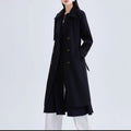 Schwarzer Mid‑Length‑Trench‑Coat – Bild 7 | LuxeStyle