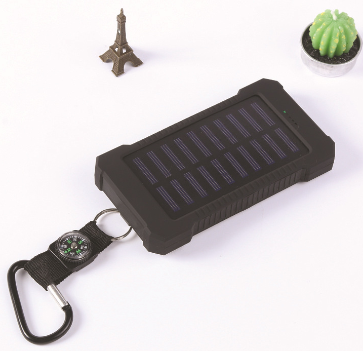 Outdoor Solar Powerbank mit Kompass & LED