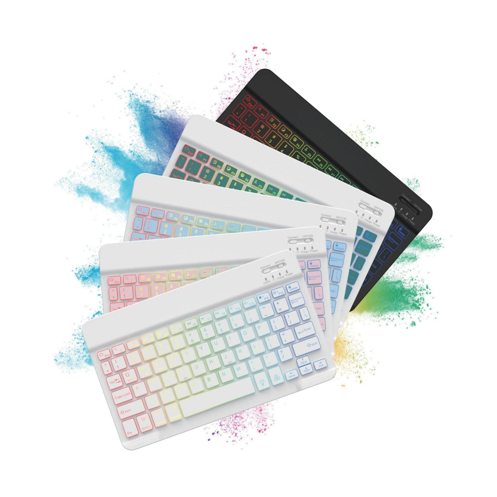 Bluetooth-Tastatur für Tablet 10" mit Hintergrundbeleuchtung – Bild 12 | LuxeStyle