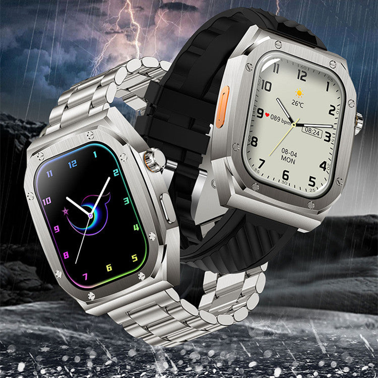 Sportuhr mit doppeltem Armband und Stahlgehäuse – Bild 3 | LuxeStyle
