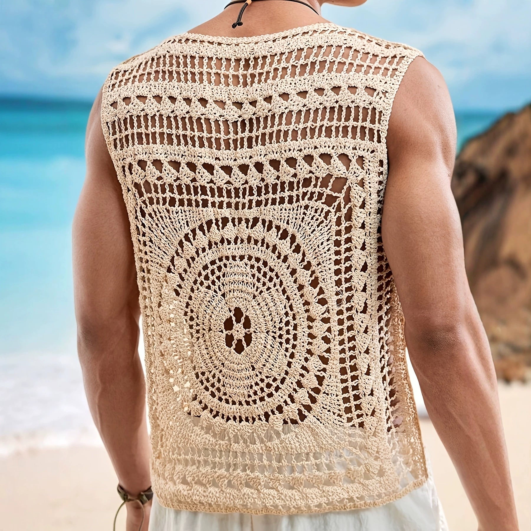 Herren-Pullover mit Rundhalsausschnitt