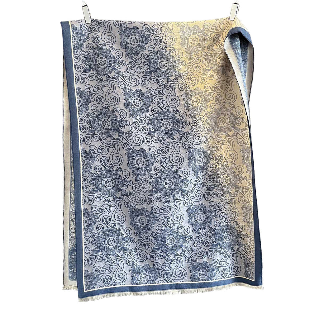 Patchwork Halstuch mit Vintage-Print – Bild 2 | LuxeStyle