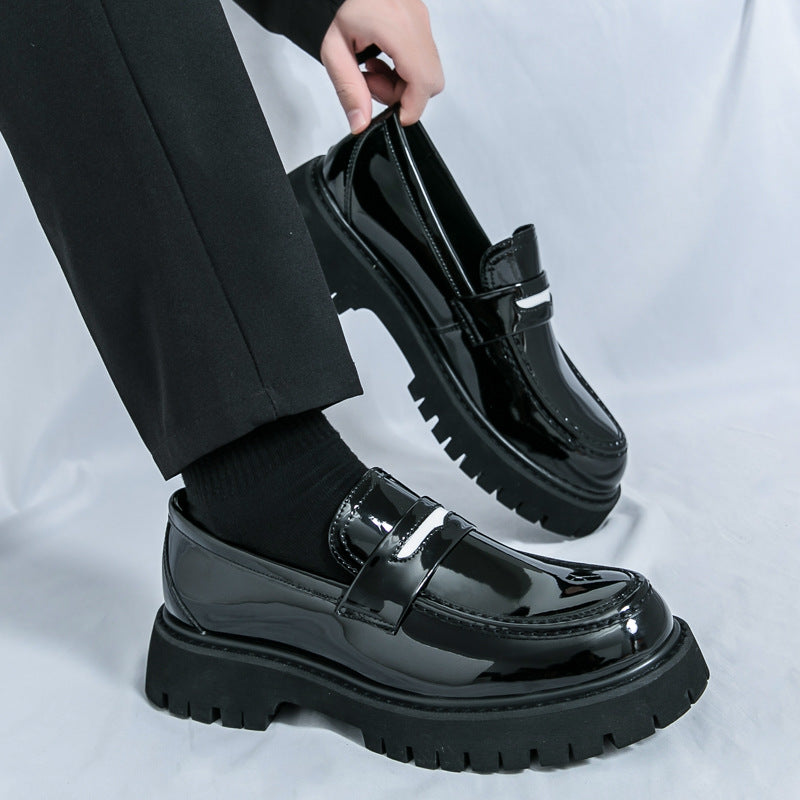 Herren Leder-Sneaker mit Plateau-Sohle – Bild 6 | LuxeStyle