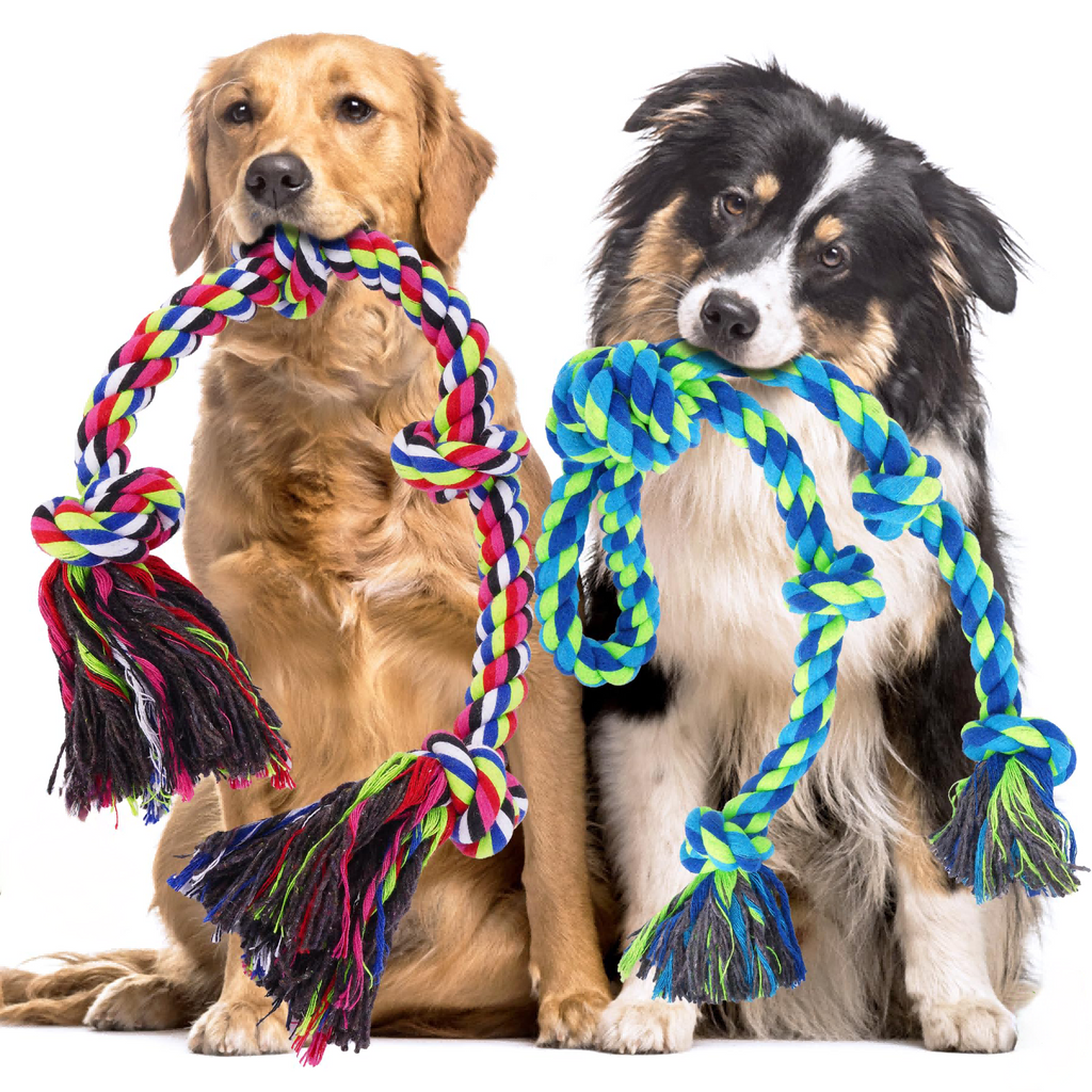 Robustes Baumwoll-Seilspielzeug für Hunde