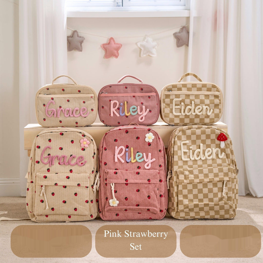 Corduroy Rucksack im Preppy-Stil