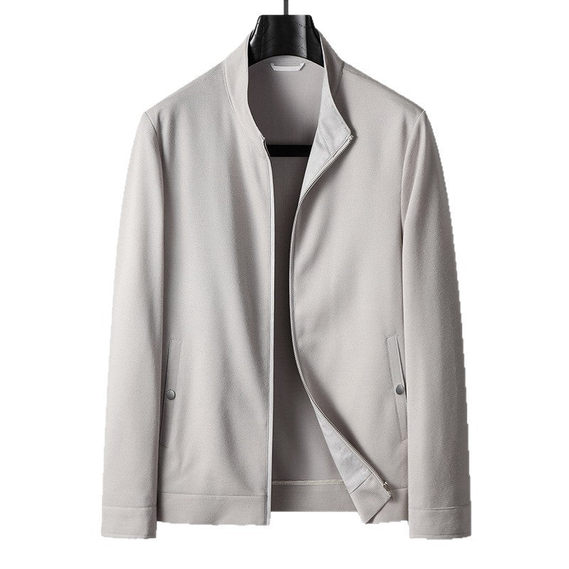 Herren-Jacke mit Stehkragen & Reißverschluss
