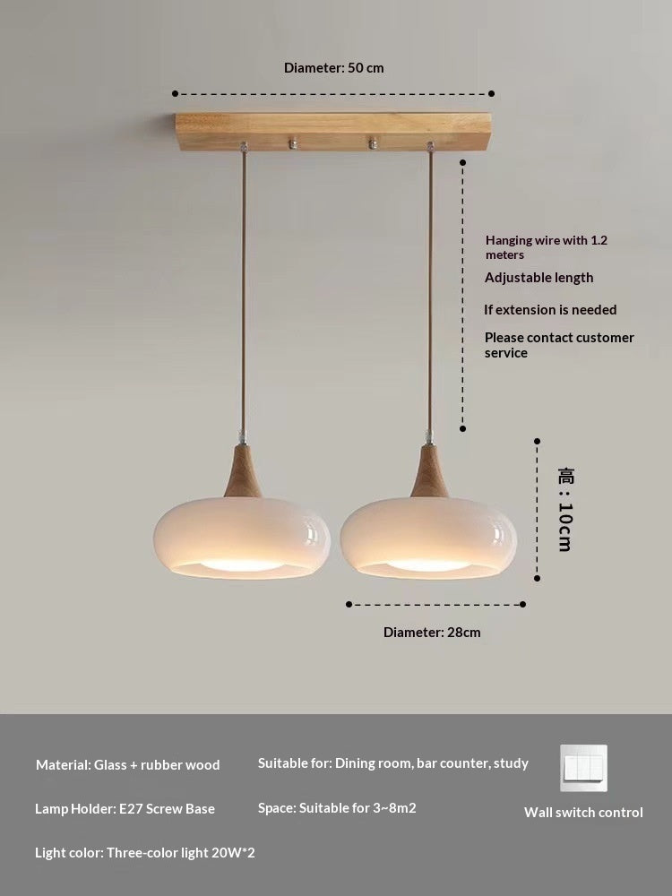 Retro Bauhaus Glaslampe