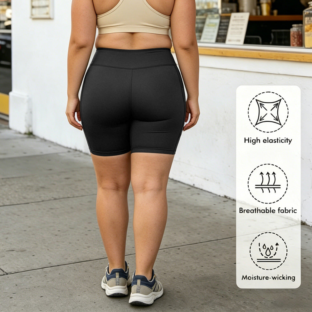 High-Waist Yoga Leggings mit Taschen