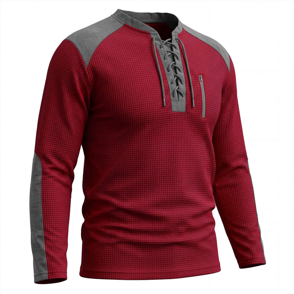 Color-Block Langarm Sports-Sweatshirt