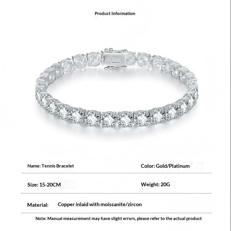 Tennis Armband mit Moissanite – Bild 2 | LuxeStyle