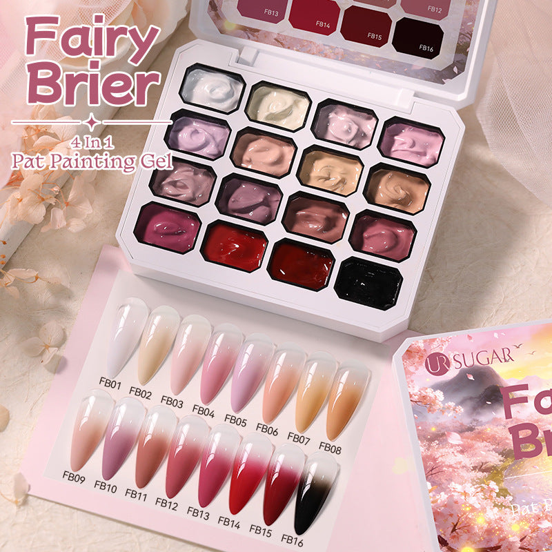 16 Farben Nagelgel-Set für Ombré & Nail Art