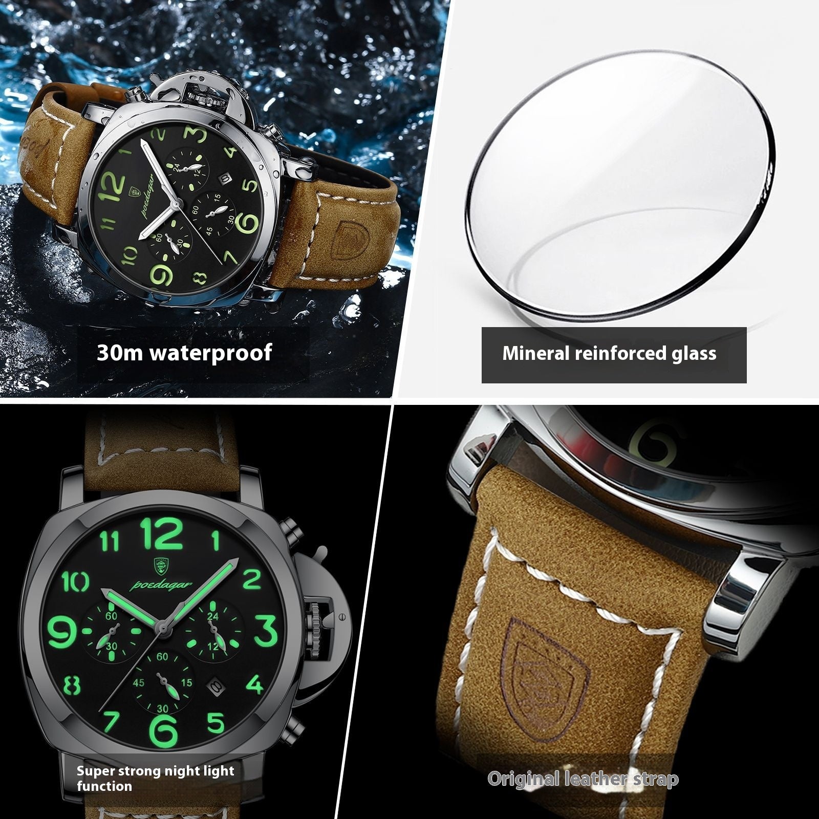 Herren-Armbanduhr im sportlichen Design