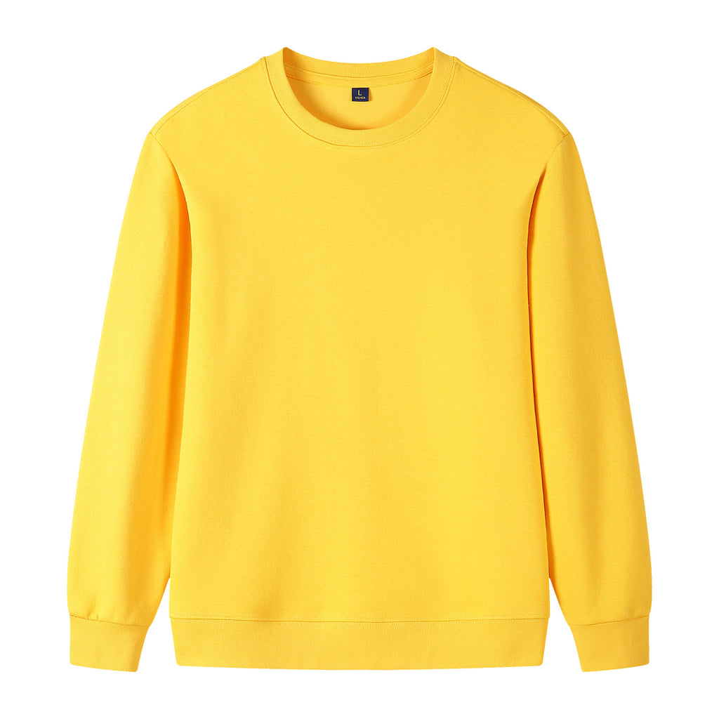 Baumwoll-Sweatshirt mit Rundhals und langen Ärmeln
