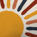 Bohemian Sun Wandteppich im Retro-Stil