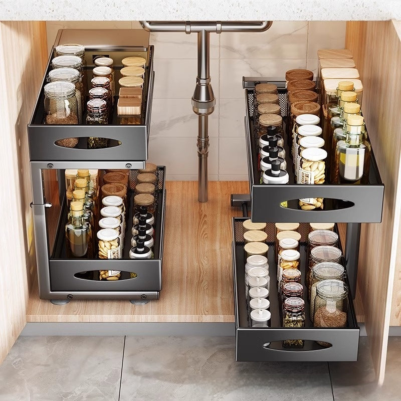 Ausziehbarer Gewürzregal-Organizer – Bild 2 | LuxeStyle