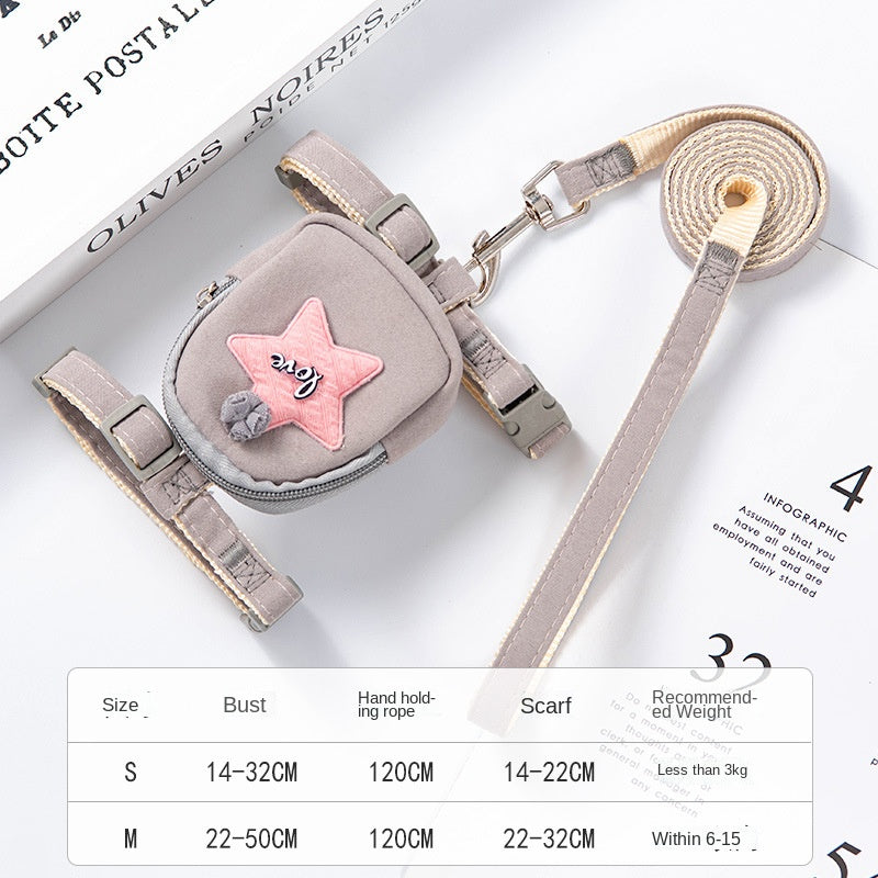 Hundegeschirr mit Leine aus Polyester | LuxeStyle