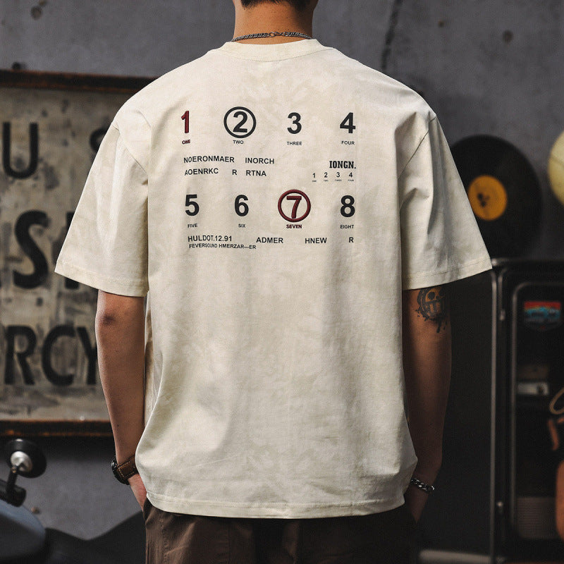 Herren Kurzarm-Shirt im American-Stil