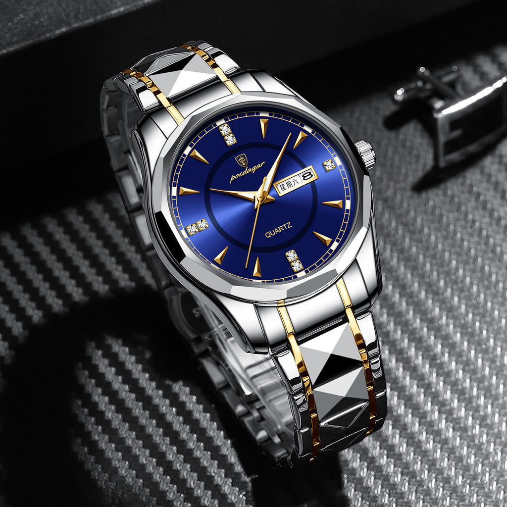 Wasserdichte Business-Herrenuhr aus Wolframstahl – Bild 2 | LuxeStyle