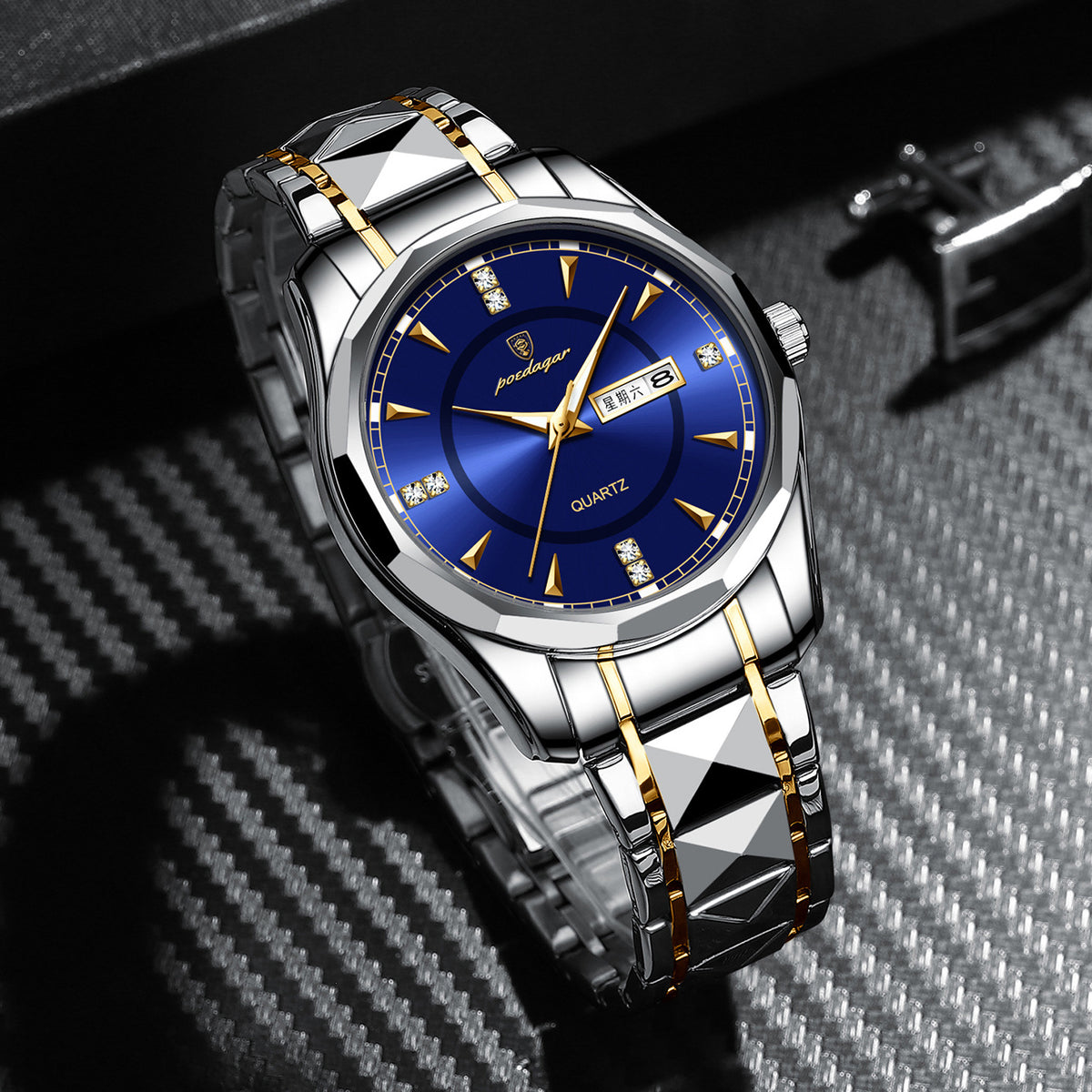 Wasserdichte Business-Herrenuhr aus Wolframstahl – Bild 2 | LuxeStyle
