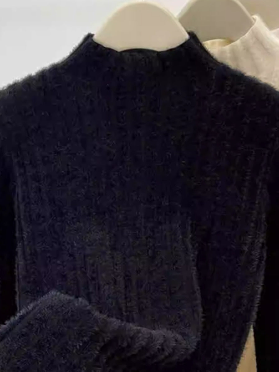 Mink-Woll-Stricktop