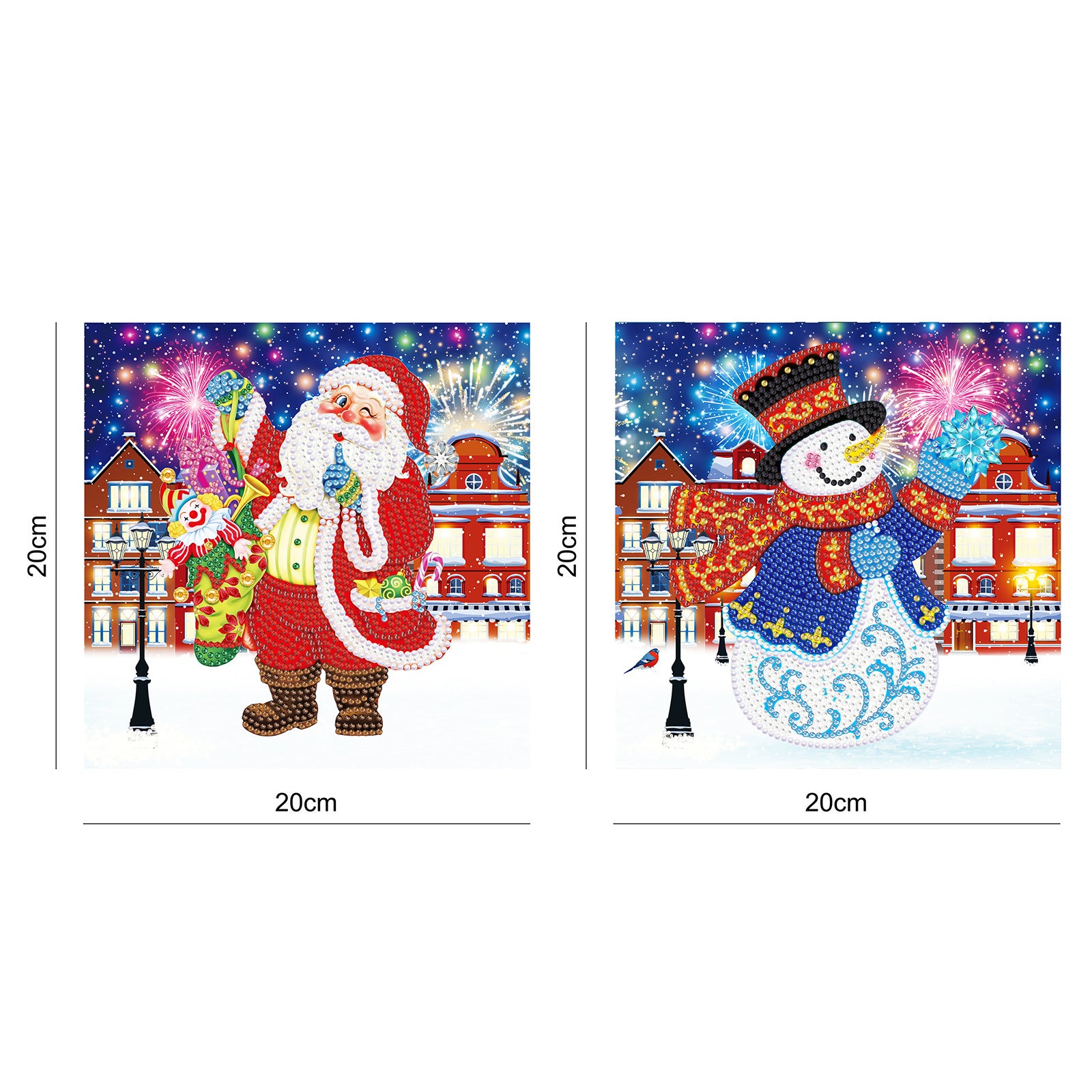 DIY Diamond Painting Weihnachtsbaum (2er-Set)