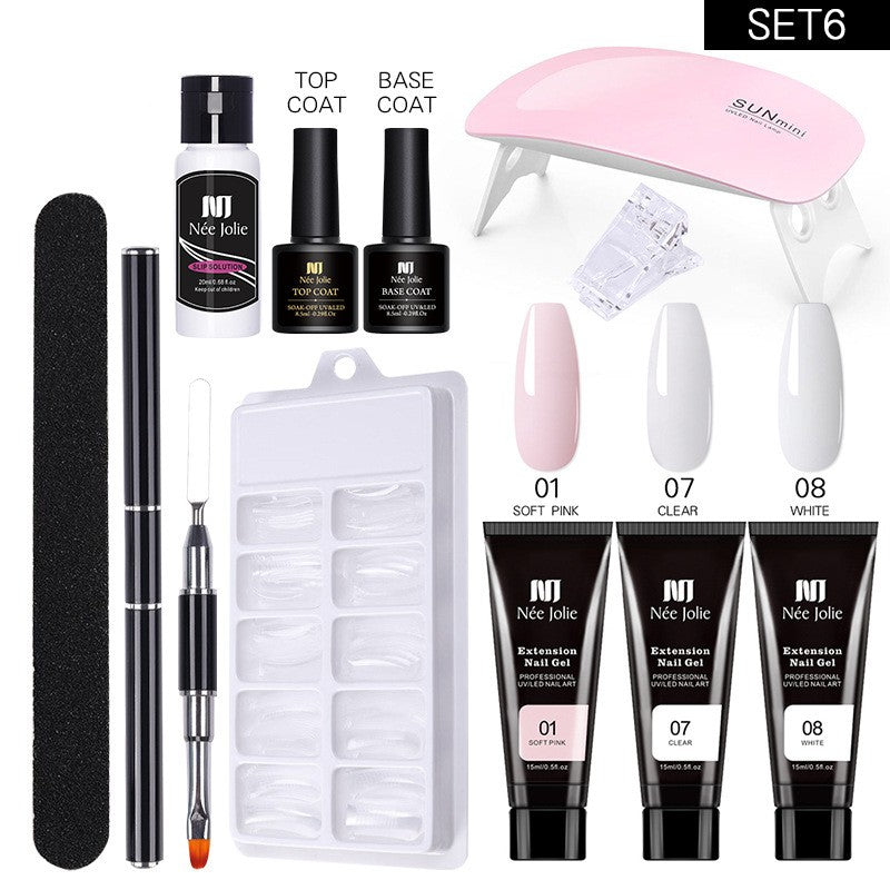 Manicure Gel-Set für Nagelverlängerung
