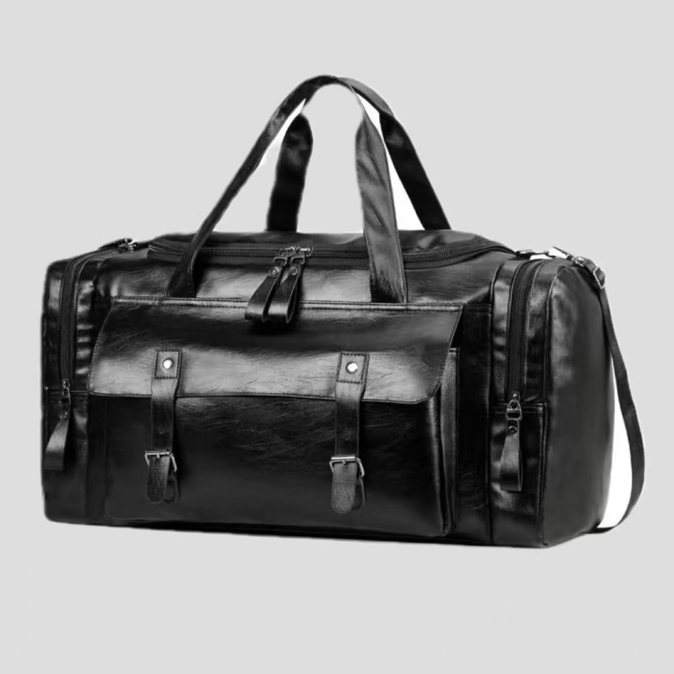 Grosse Retro Herren Schulter- und Reisetasche – Ansicht 4