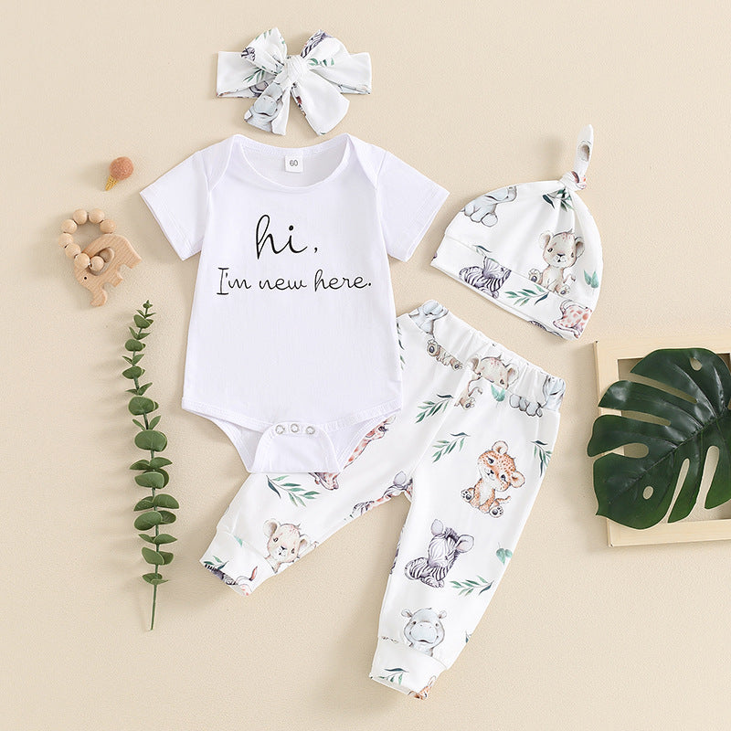 Baby Strampler-Set mit Buchstabenmuster – Bild 2 | LuxeStyle