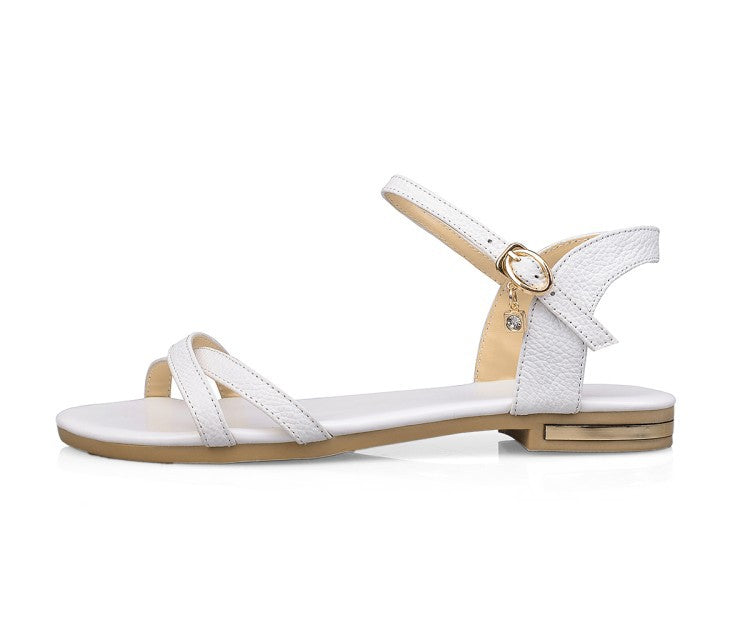Flache Zeh-Sandalen in grosser Grösse – Bild 2 | LuxeStyle