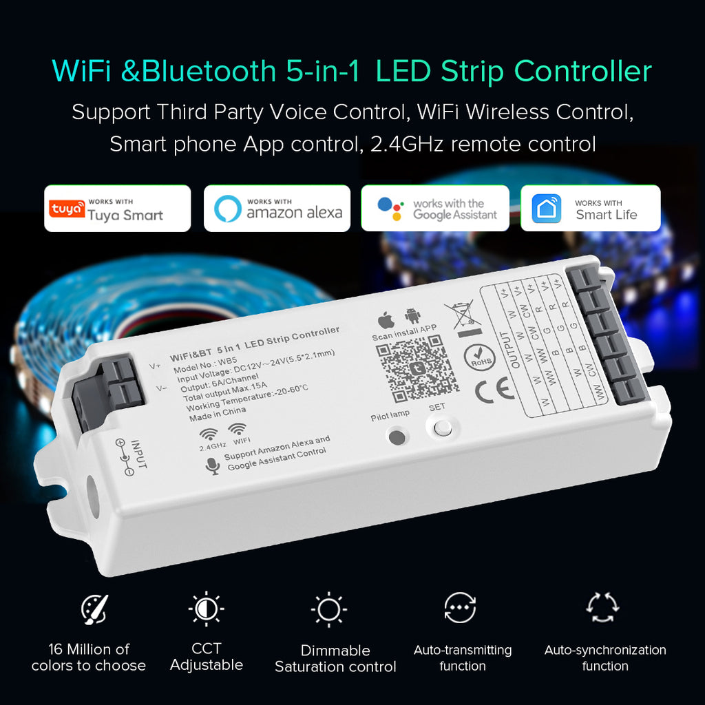 Wi-Fi Graffiti 5-in-1 Tuya Controller – Ansicht 5