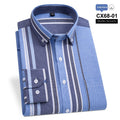 Gestreiftes Slim-fit Oxford Businesshemd für Herren – Bild 15 | LuxeStyle