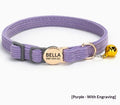 Cordhalsband für Katzen mit Sicherheitsverschluss